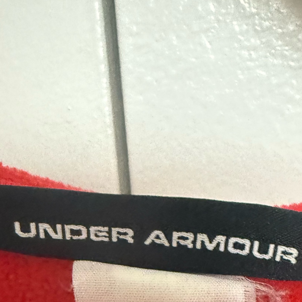 Under Armour Red Hoodie with Orange Accents - Picture 4 of 4